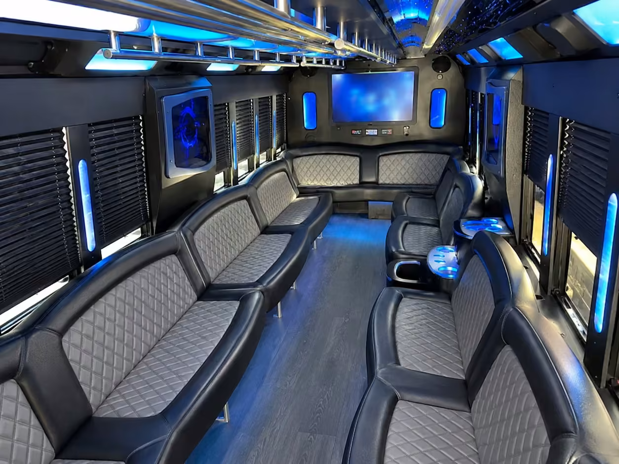orlando party bus interior